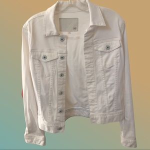 AG Adriano Goldschmied White Jean Jacket